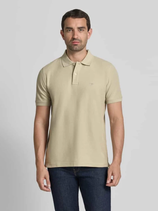 Zdjęcie produktu koszulka polo o kroju regular fit z wyhaftowanym logo FYNCH-HATTON Beżowy