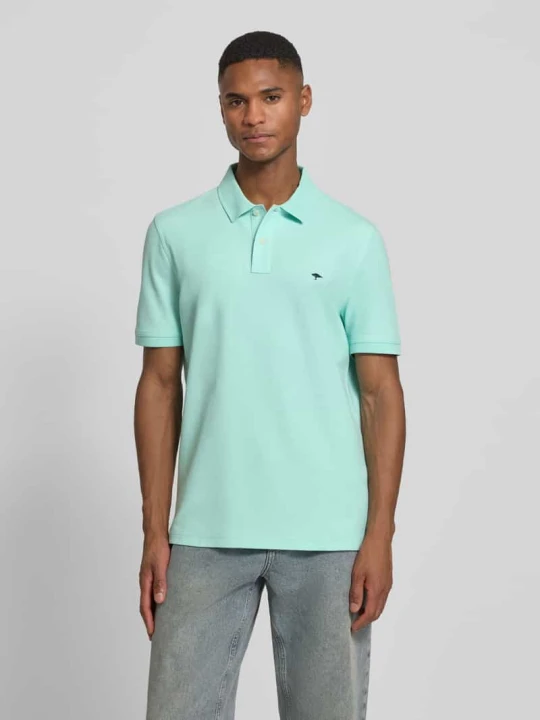 Zdjęcie produktu koszulka polo o kroju regular fit z wyhaftowanym logo FYNCH-HATTON Miętowy
