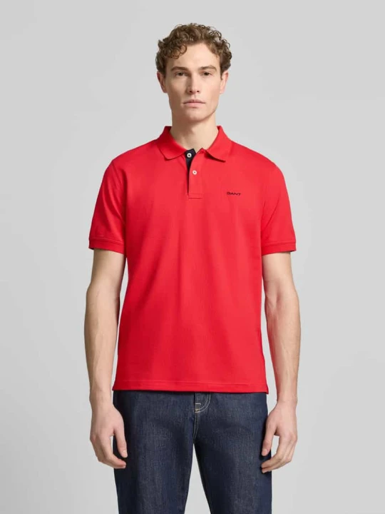 Zdjęcie produktu Koszulka polo o kroju regular fit z wyhaftowanym logo Gant Jasnoczerwony