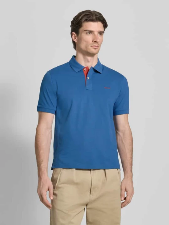 Zdjęcie produktu Koszulka polo o kroju regular fit z wyhaftowanym logo Gant Królewski niebieski