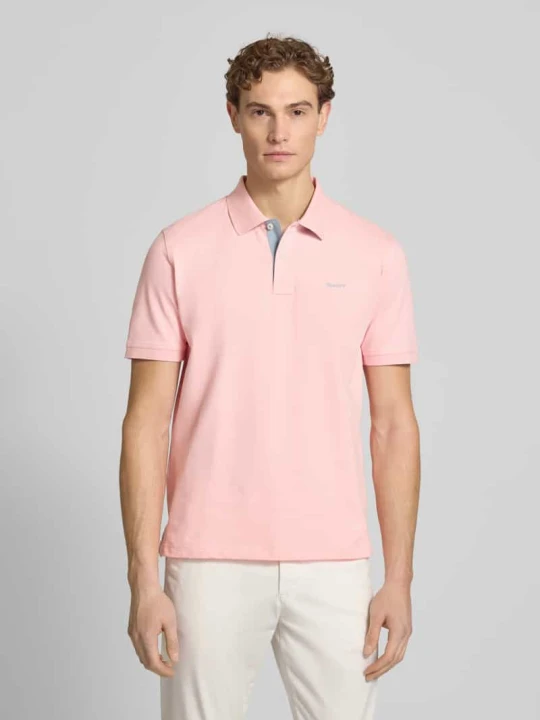 Zdjęcie produktu Koszulka polo o kroju regular fit z wyhaftowanym logo Gant Mocnoróżowy