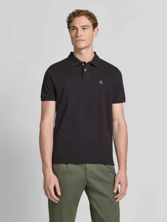 Zdjęcie produktu koszulka polo o kroju regular fit z wyhaftowanym logo MCNEAL Czarny