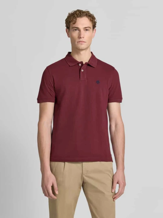 Zdjęcie produktu koszulka polo o kroju regular fit z wyhaftowanym logo MCNEAL Ciemnoczerwony