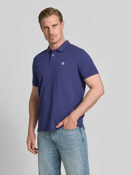 Zdjęcie produktu koszulka polo o kroju regular fit z wyhaftowanym logo MCNEAL Granatowy