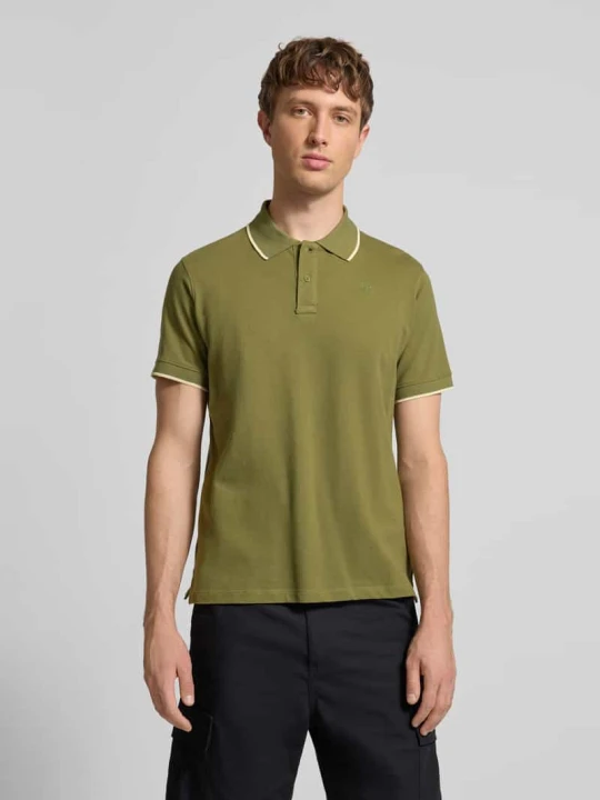 Zdjęcie produktu Koszulka polo o kroju regular fit z wyhaftowanym logo Model 'Hedin' Blend Oliwkowy