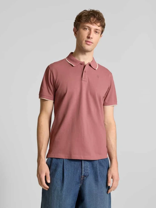 Zdjęcie produktu Koszulka polo o kroju regular fit z wyhaftowanym logo Model 'Hedin' Blend Wiśniowy