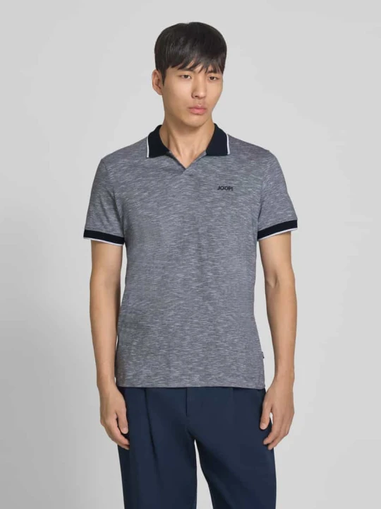 Zdjęcie produktu koszulka polo o kroju regular fit z wyhaftowanym logo model 'Iwanito' JOOP! Granatowy