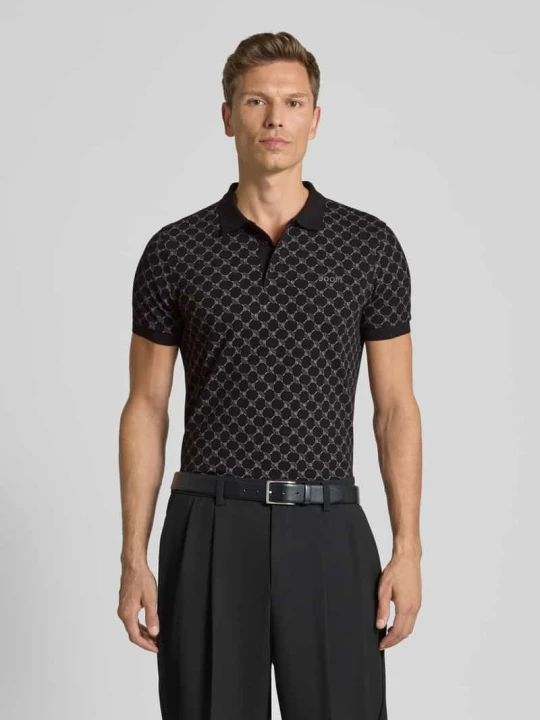 Zdjęcie produktu Koszulka polo o kroju regular fit z wyhaftowanym logo model ‘Paigam’ JOOP! Czarny