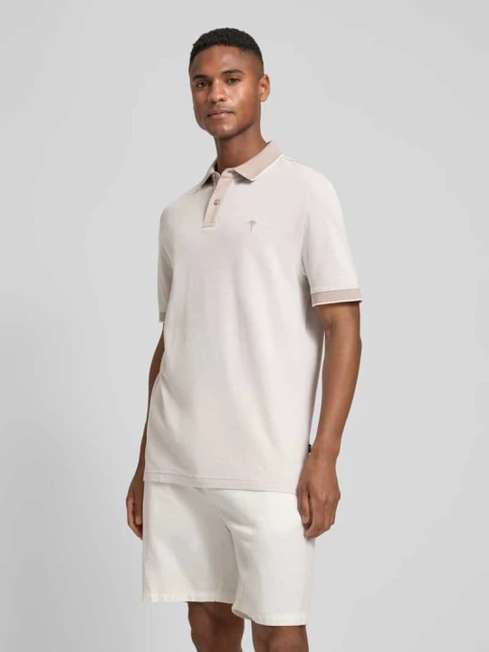 Zdjęcie produktu Koszulka polo o kroju regular fit z wyhaftowanym logo model „Percyco” JOOP! Beżowy