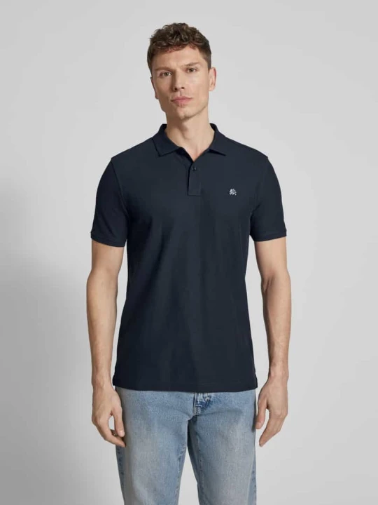 Zdjęcie produktu Koszulka polo o kroju regular fit z wyhaftowanym logo model „Performance” Lerros Granatowy