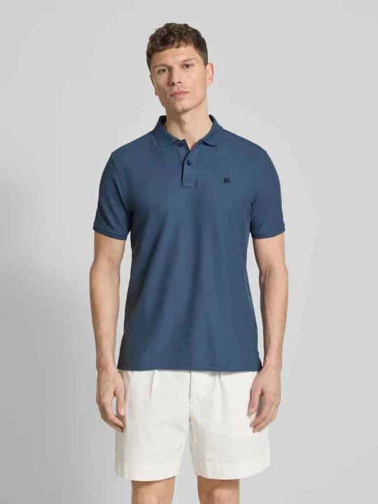 Zdjęcie produktu Koszulka polo o kroju regular fit z wyhaftowanym logo model „Performance” Lerros Granatowy