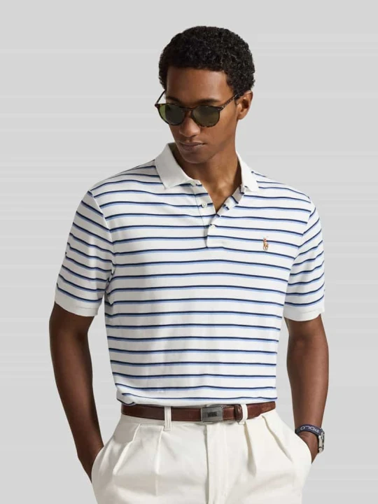 Zdjęcie produktu koszulka polo o kroju regular fit z wyhaftowanym logo Polo Ralph Lauren Biały