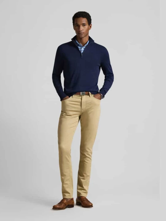 Zdjęcie produktu koszulka polo o kroju regular fit z wyhaftowanym logo Polo Ralph Lauren Błękitny