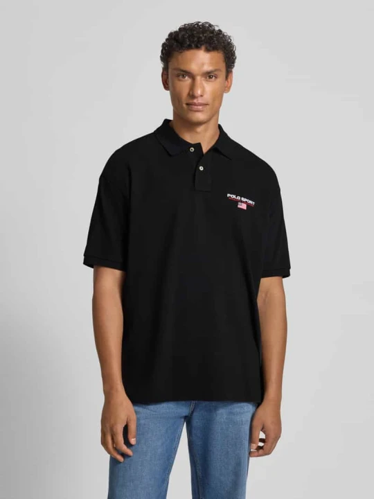 Zdjęcie produktu Koszulka polo o kroju regular fit z wyhaftowanym logo Polo Ralph Lauren Czarny