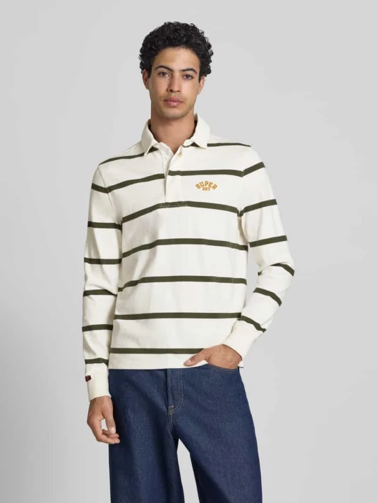 Zdjęcie produktu koszulka polo o kroju regular fit z wyhaftowanym logo Superdry Biały