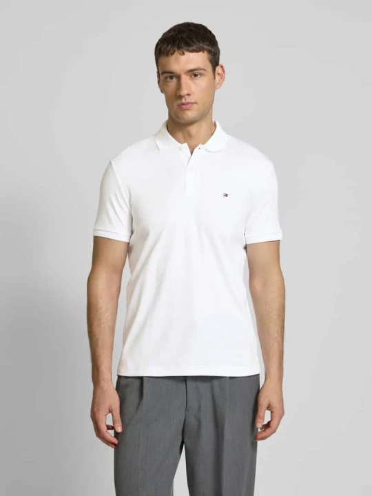 Zdjęcie produktu Koszulka polo o kroju regular fit z wyhaftowanym logo Tommy Hilfiger Biały