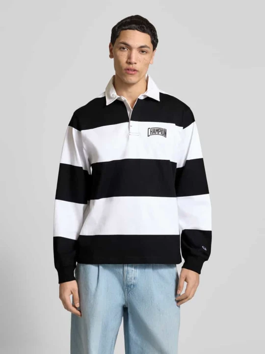 Zdjęcie produktu Koszulka polo o kroju relaxed fit z bawełny Champion Czarny