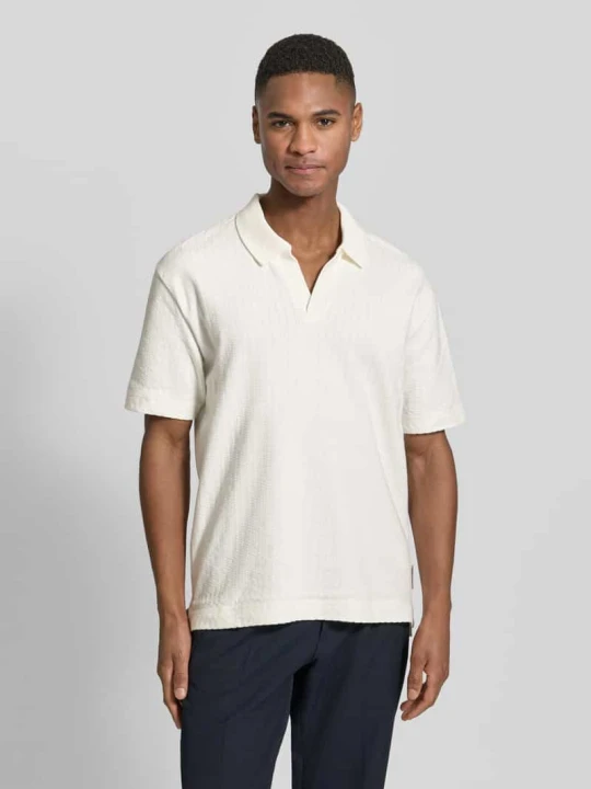 Zdjęcie produktu Koszulka polo o kroju relaxed fit z czystej bawełny Marc O'Polo Złamany biały