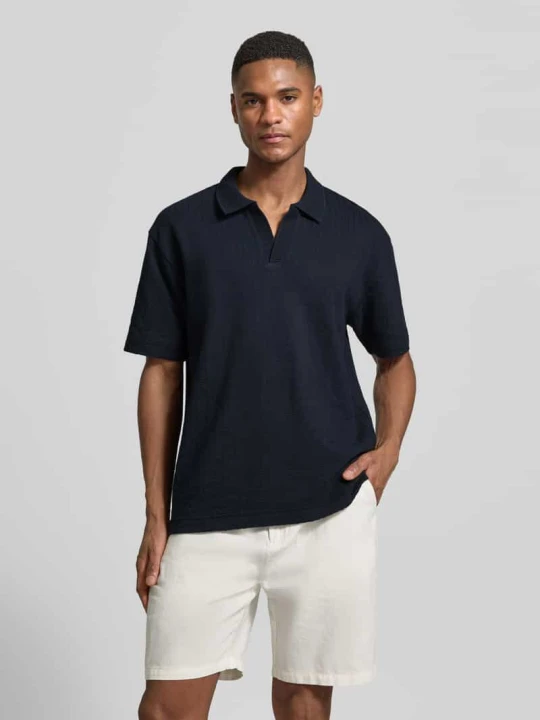 Zdjęcie produktu Koszulka polo o kroju relaxed fit z czystej bawełny Marc O'Polo Granatowy