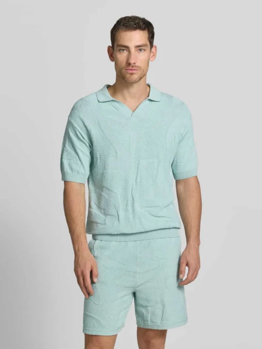 Zdjęcie produktu Koszulka polo o kroju relaxed fit z czystej bawełny model 'ASURFO' Boss Turkusowy