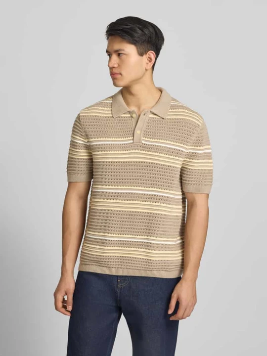 Zdjęcie produktu Koszulka polo o kroju relaxed fit z czystej bawełny model 'LAGUNA' Levi's Beżowy