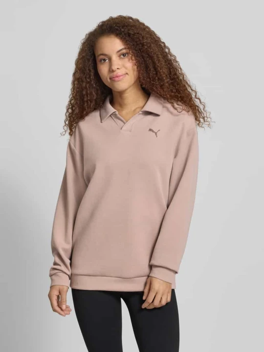 Zdjęcie produktu Koszulka polo o kroju relaxed fit z dodatkiem lyocellu Puma Beżowy melanż