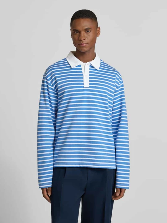 Zdjęcie produktu Koszulka polo o kroju relaxed fit z listwą guzikową Model 'PERSSON' Casual Friday Jasnoniebieski