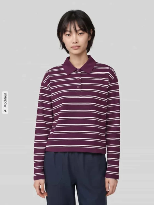Zdjęcie produktu Koszulka polo o kroju relaxed fit z Mieszanka bawełny Marc O'Polo Bordowy