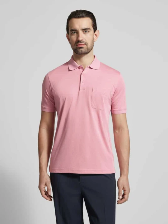 Zdjęcie produktu Koszulka polo o kroju relaxed fit z Mieszanka bawełny RAGMAN Różowy