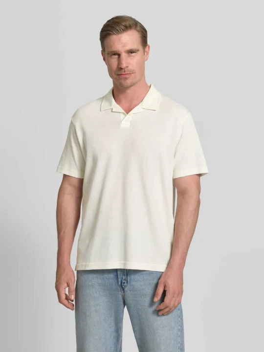 Zdjęcie produktu Koszulka polo o kroju relaxed fit z Mieszanka bawełny Tom Tailor Złamany biały