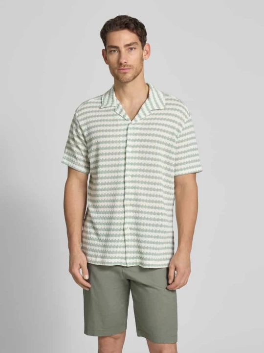 Zdjęcie produktu Koszulka polo o kroju relaxed fit z mieszanki bawełny model 'DYLAN' Selected Homme Limonkowy