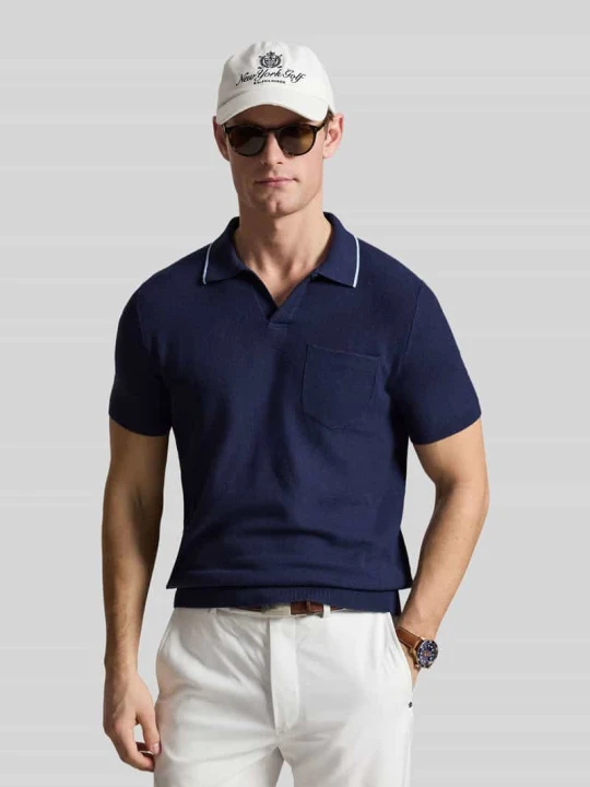 Zdjęcie produktu Koszulka polo o kroju relaxed fit z mieszanki bawełny Polo Ralph Lauren Granatowy