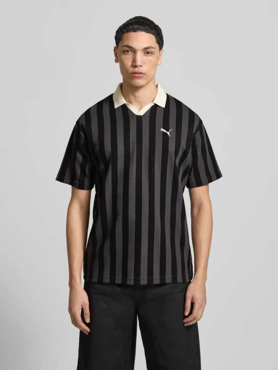 Zdjęcie produktu Koszulka polo o kroju relaxed fit z wyhaftowanym logo Model 'CLASS' Puma Czarny