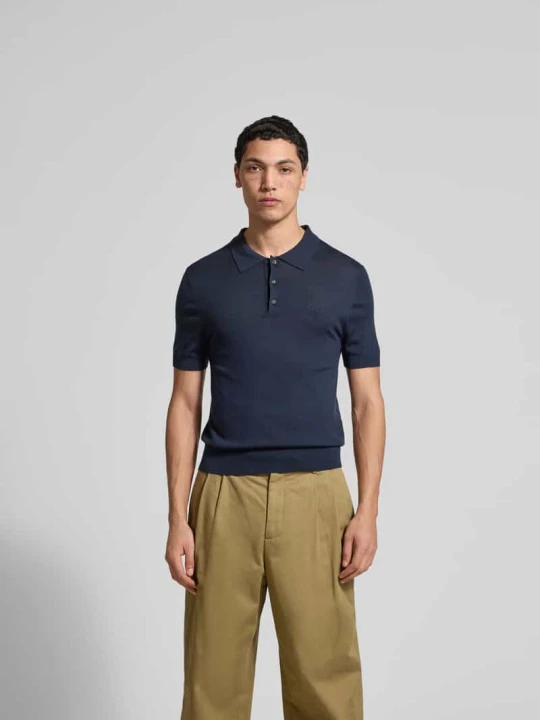 Zdjęcie produktu Koszulka polo o kroju slim fit o wyglądzie dzianiny Dsquared2 Granatowy