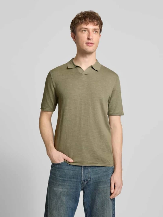 Zdjęcie produktu Koszulka polo o kroju slim fit w dzianinowym wyglądzie model 'Kane' Jack&Jones Oliwkowy