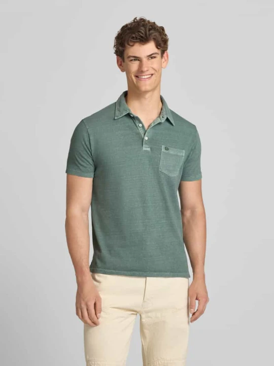 Zdjęcie produktu Koszulka polo o kroju slim fit z brustaszą Superdry Oliwkowy