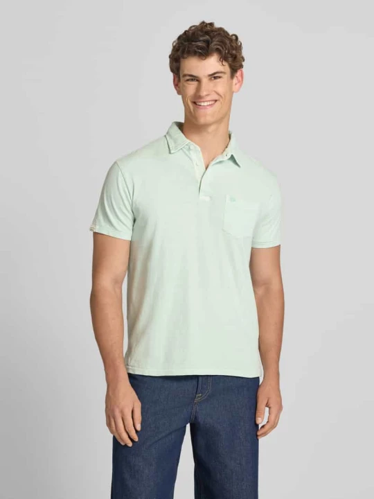 Zdjęcie produktu Koszulka polo o kroju slim fit z brustaszą Superdry Miętowy