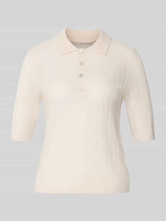 Zdjęcie produktu koszulka polo o kroju slim fit z czystego kaszmiru Christian Berg Złamany biały