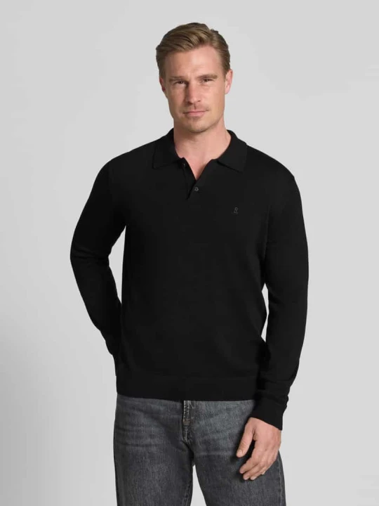 Zdjęcie produktu Koszulka polo o kroju slim fit z czystej bawełny ARMEDANGELS Czarny