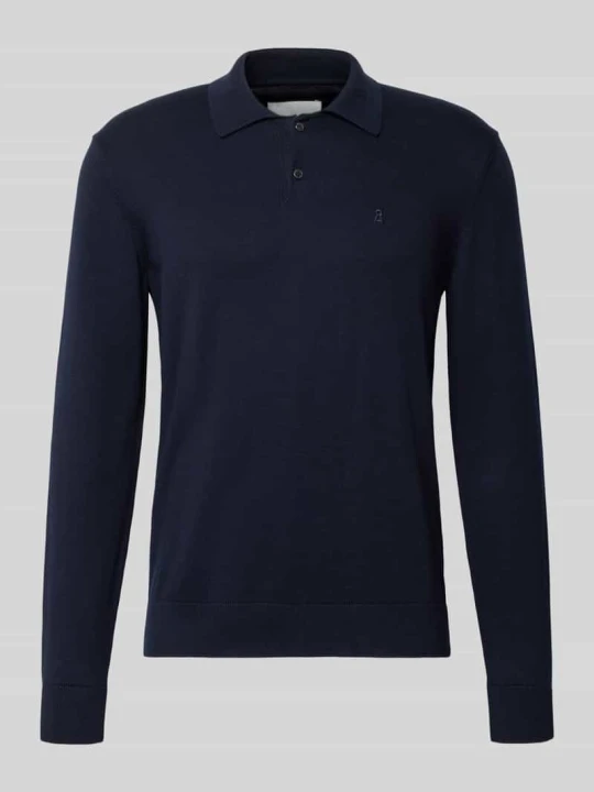 Zdjęcie produktu Koszulka polo o kroju slim fit z czystej bawełny ARMEDANGELS Granatowy