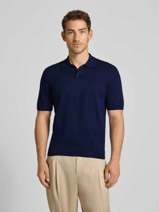 Zdjęcie produktu Koszulka polo o kroju slim fit z czystej bawełny ekologicznej ARMEDANGELS Granatowy