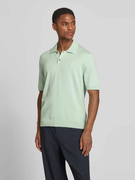 Zdjęcie produktu Koszulka polo o kroju slim fit z czystej bawełny ekologicznej ARMEDANGELS Limonkowy