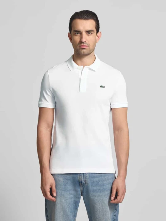 Zdjęcie produktu Koszulka polo o kroju slim fit z czystej bawełny Lacoste Biały