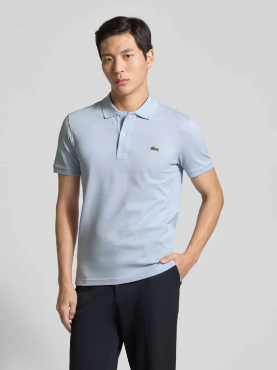 Zdjęcie produktu Koszulka polo o kroju slim fit z czystej bawełny Lacoste Jasnoniebieski