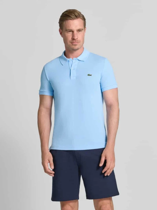 Zdjęcie produktu Koszulka polo o kroju slim fit z czystej bawełny Lacoste Jasnoniebieski