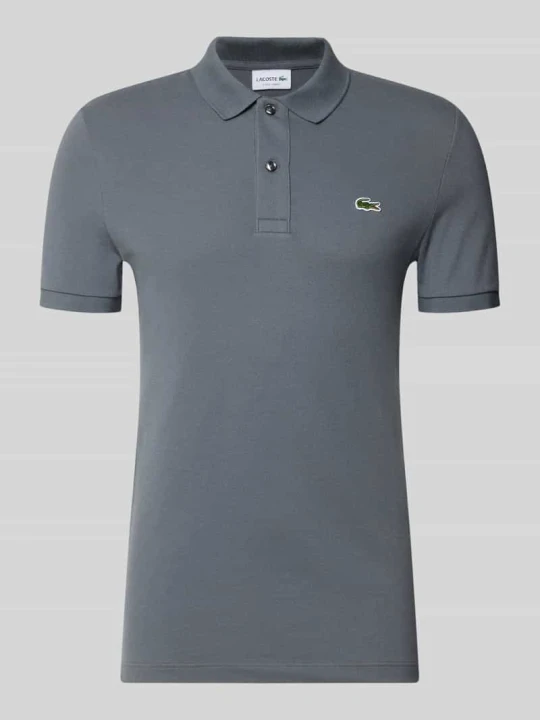 Zdjęcie produktu Koszulka polo o kroju slim fit z czystej bawełny Lacoste Ciemnoszary
