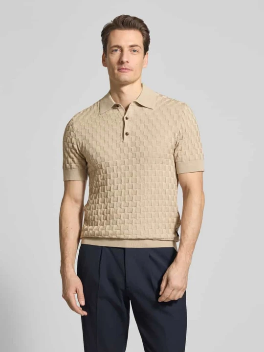 Zdjęcie produktu Koszulka polo o kroju slim fit z czystej bawełny Model 'Heritage' Matinique Średnioszary melanż