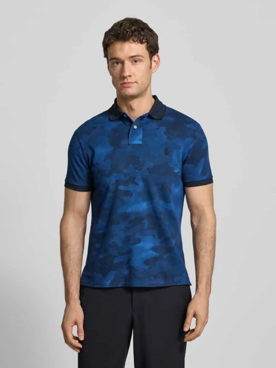 Zdjęcie produktu Koszulka polo o kroju slim fit z czystej bawełny Polo Ralph Lauren Ciemnoniebieski