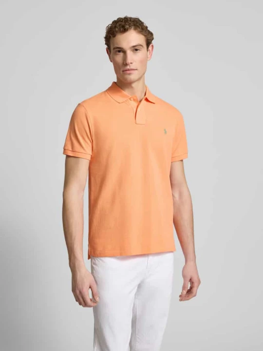 Zdjęcie produktu Koszulka polo o kroju slim fit z czystej bawełny Polo Ralph Lauren Pomarańczowy