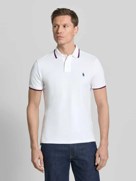 Zdjęcie produktu Koszulka polo o kroju slim fit z czystej bawełny Polo Ralph Lauren Biały